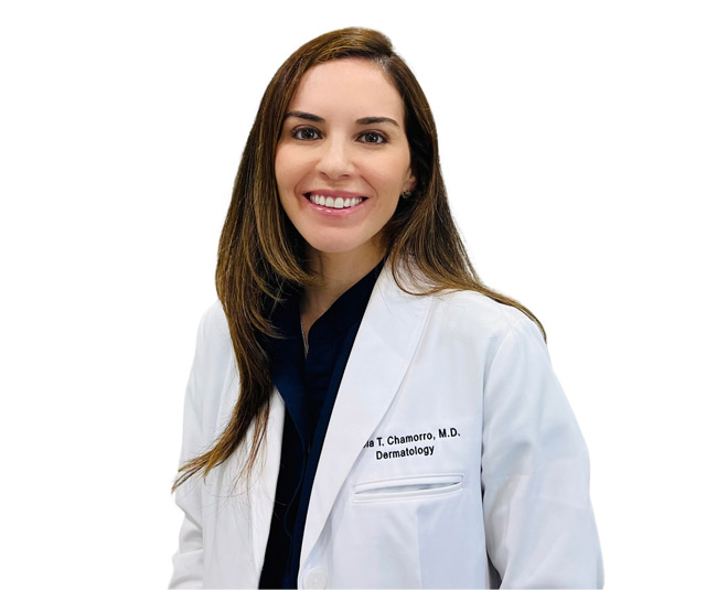 Paola Chamorro, MD, Board Certified Dermatologist.